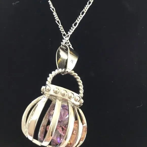 Adorable Purse with Crystals Necklace - Picture 3 of 6